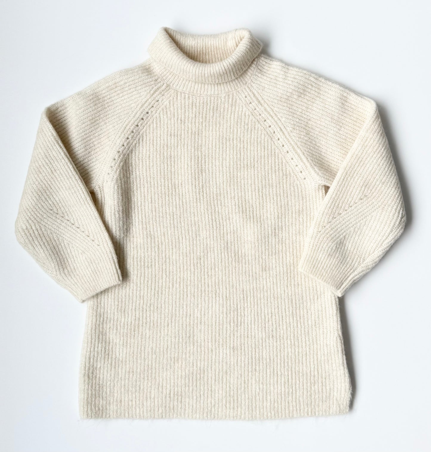 Zara Cream Knit Turtleneck Sweater Dress (18-24 Months)