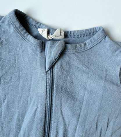 Kyte Slate Zipper Footie Sleeper (12-18 Months)