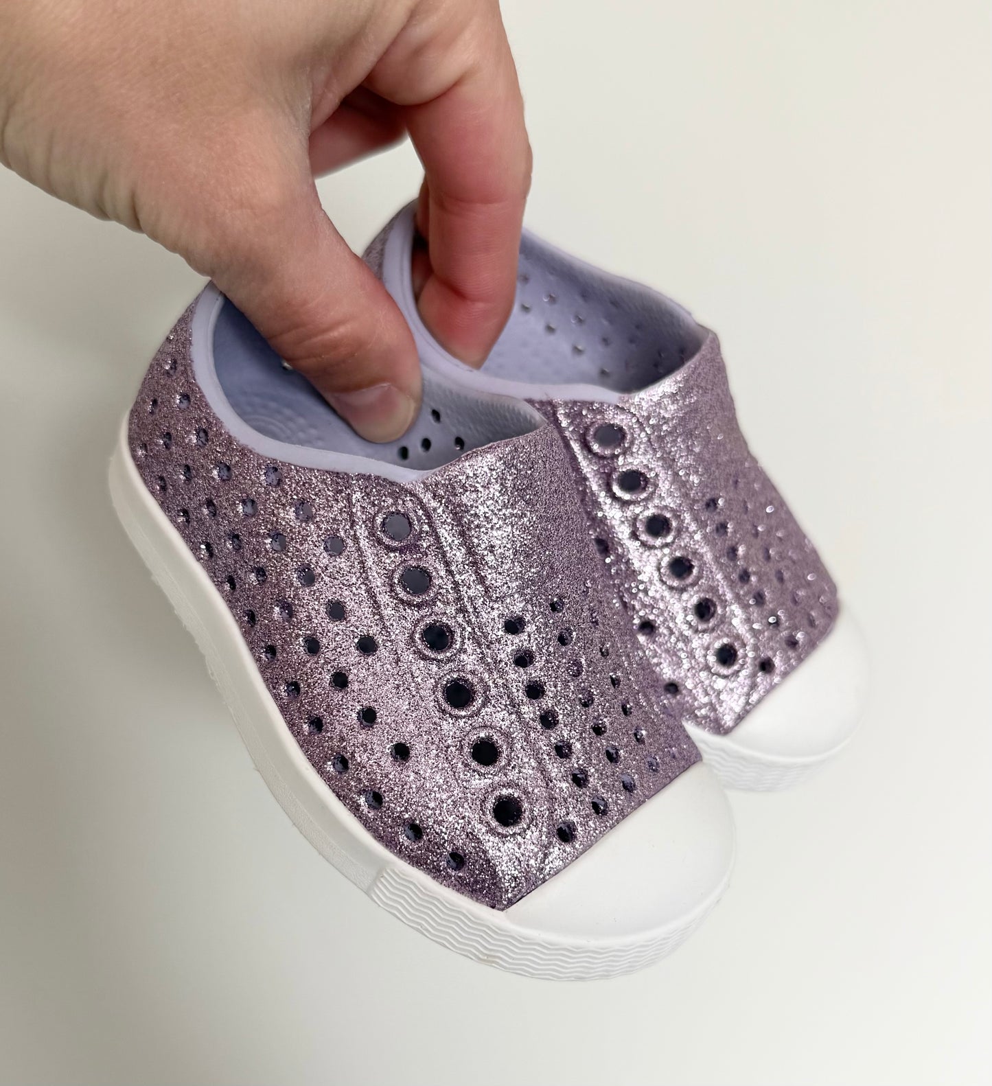 Native Purple Sparkle Jefferson Slip Ons (C4)