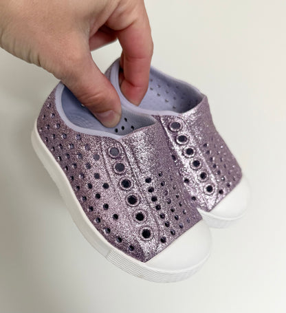 Native Purple Sparkle Jefferson Slip Ons (C4)
