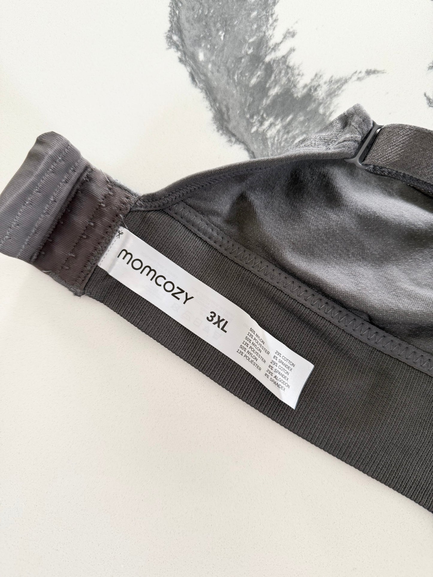 Momcozy Nursing/Pumping Hands-Free Bra in Leopard Smoke (3XL)