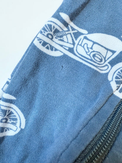 ZippyJamz Blue Motorcycle Sleeper (0-3 Months)