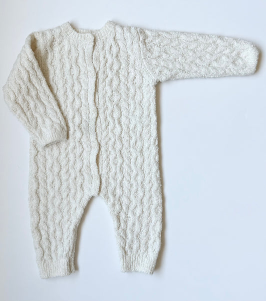 Zara Cream Knit Jumpsuit (3-6 Months)