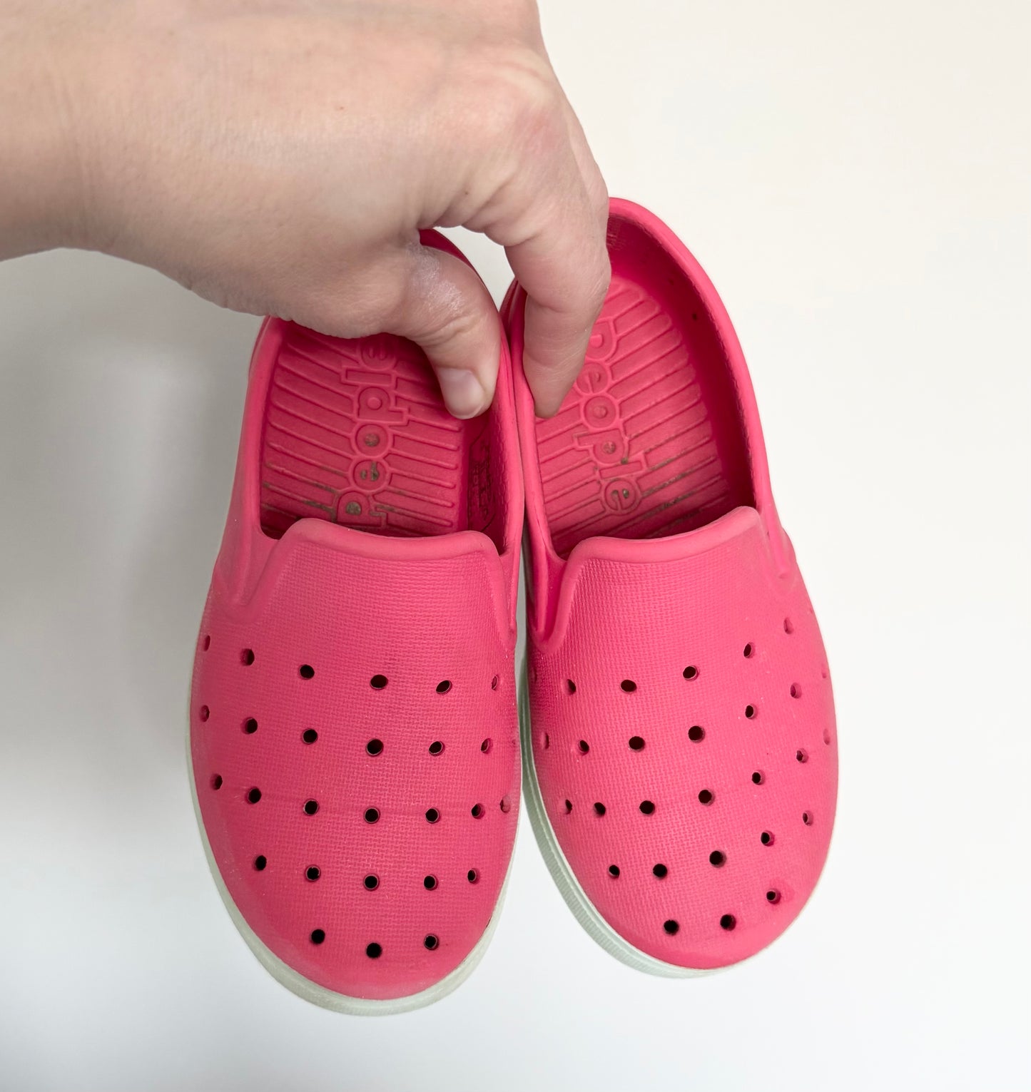People Coral Pink Slip Ons (9)