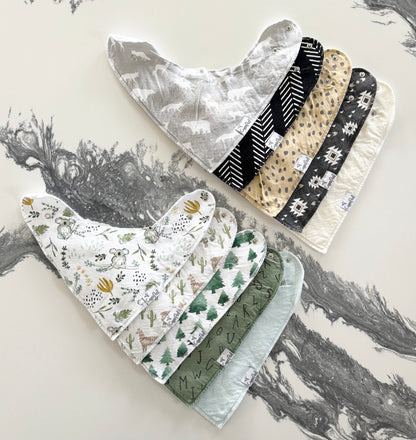 Copper Pearl Baby Bandana Drool Bibs