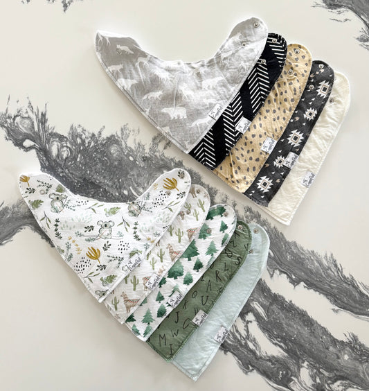 Copper Pearl Baby Bandana Drool Bibs