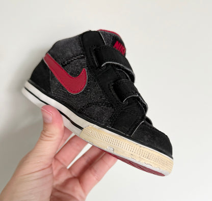 Nike Capri II Black Jean & Red Velcro Sneakers (9)
