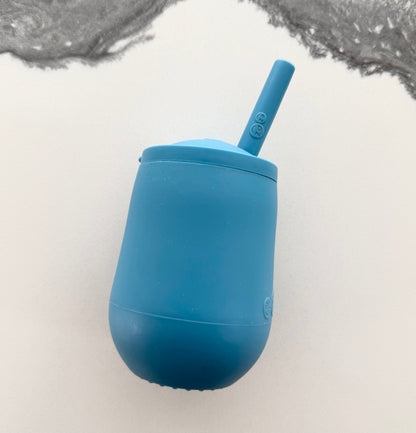 EzPz Mini Cup & Straw Training System in Blue - 4oz