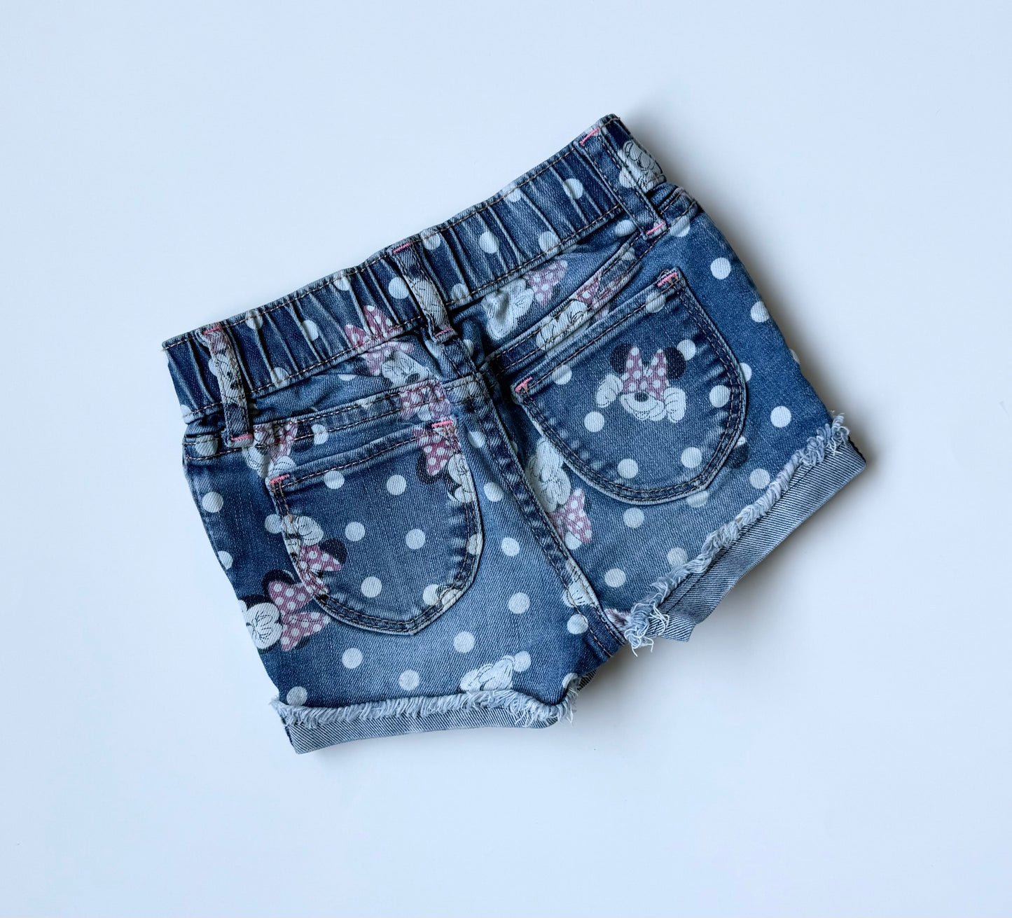 Baby Gap Disney All Over Minnie Mouse Jean Shorts (2 Years)