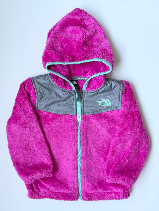 The North Face Hot Pink Oso Hooded Fleece Zip Up (12-18 Months)
