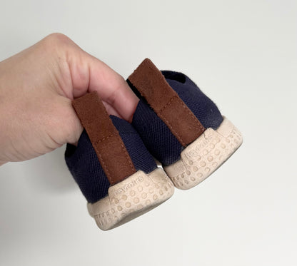 Heyfolks Navy Knit Stretch Slip On Sneaker (8)