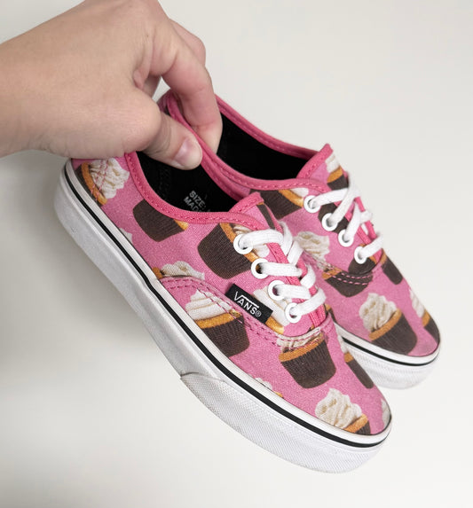 Vans Pink Cupcake Lace Up Sneakers (13)