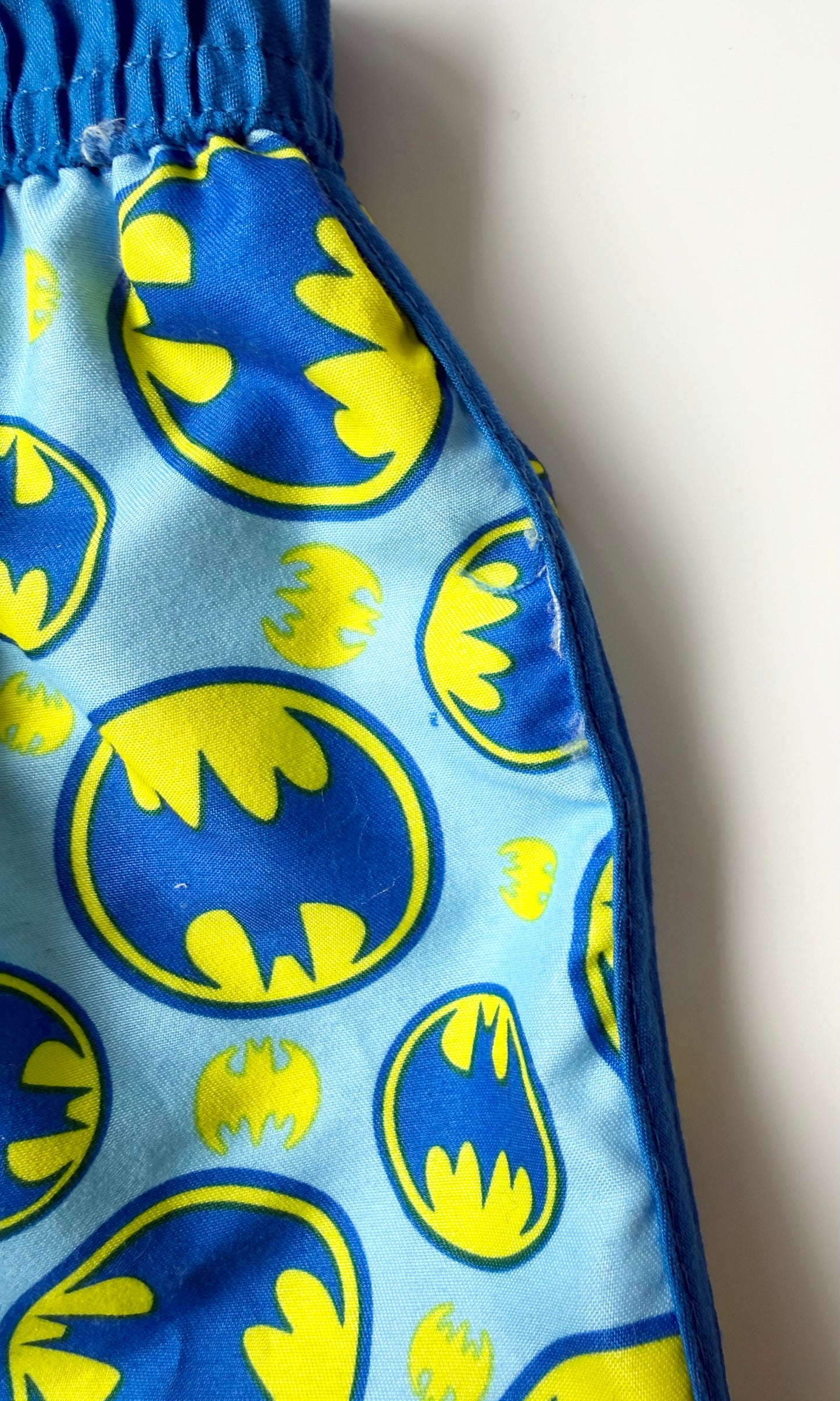 Batman Blue & Yellow Swim Trunks (18 Months)