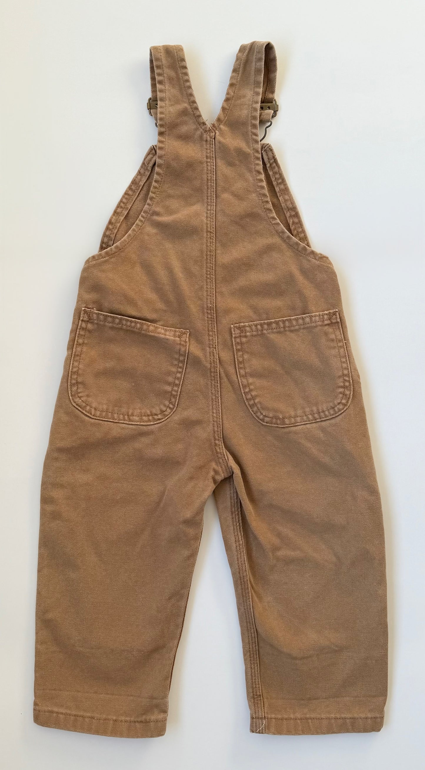 Vintage Carhartt Brown Distressed Overalls (2T)