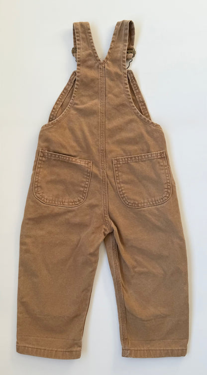 Vintage Carhartt Brown Distressed Overalls (2T)