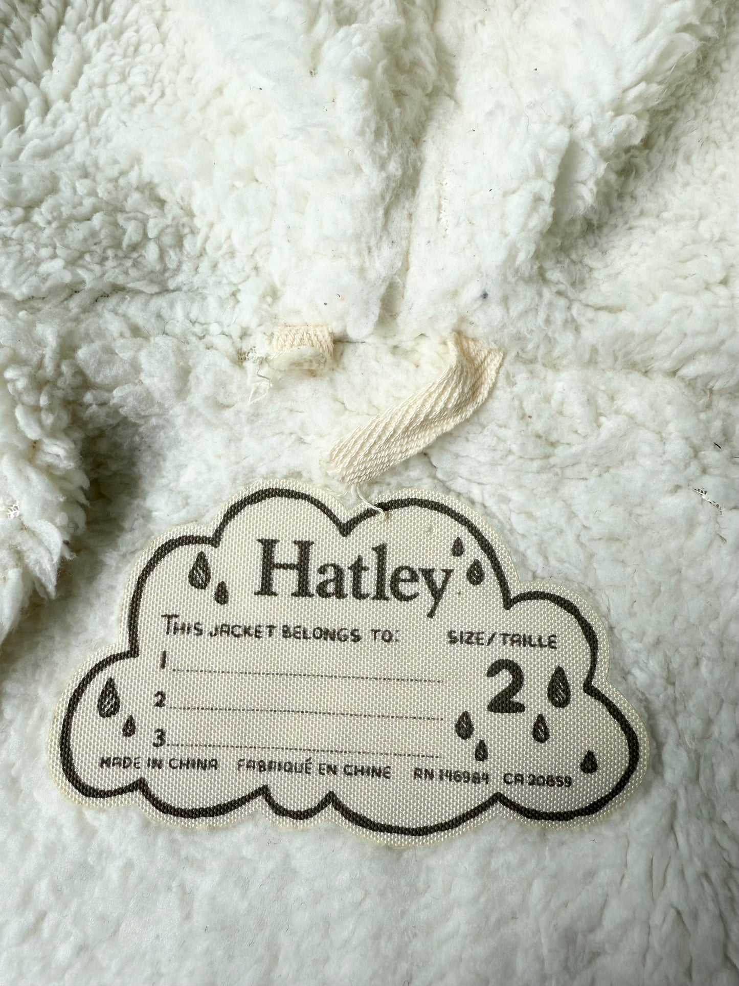 Hatley Blue Dogs Fur Interior Rain Jacket (2T)