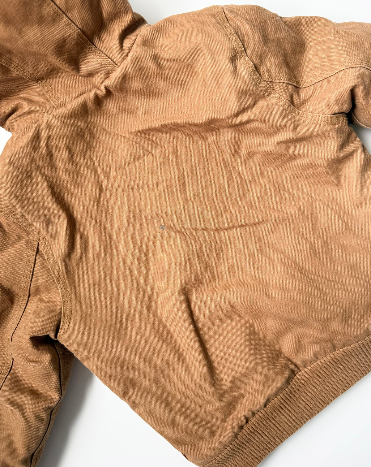 Carhartt Brown Active Flannel Quilt-Lined Cotton Duck Canvas Jacket (4T)