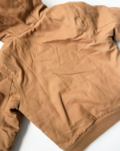 Carhartt Brown Active Flannel Quilt-Lined Cotton Duck Canvas Jacket (4T)