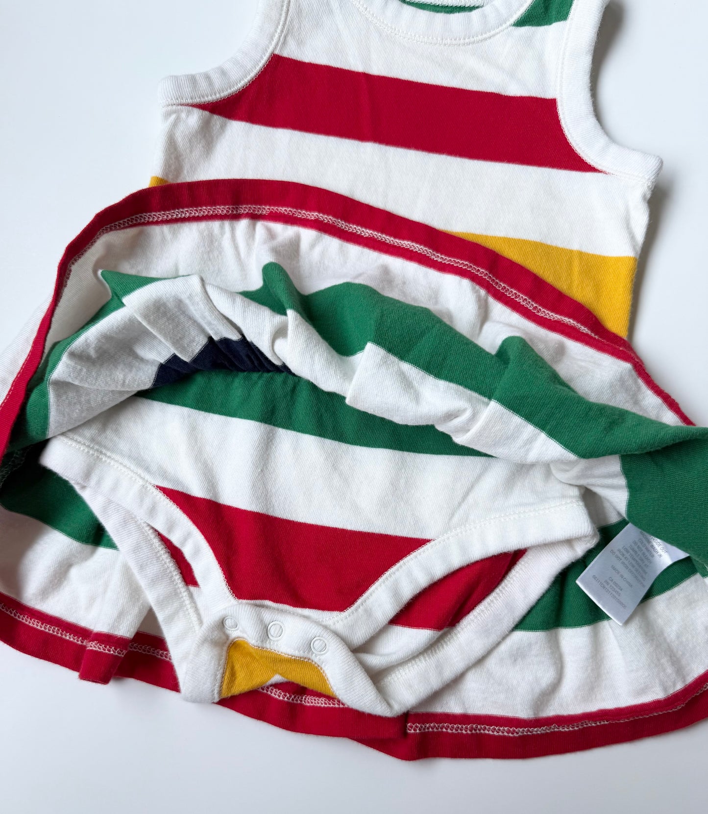 Hudson’s Bay Company Classic Stripped Tank Bodysuit Dress (3-6 Months)
