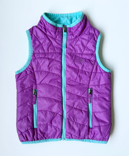 L.L.Bean Purple & Blue Trim Vest (4T)