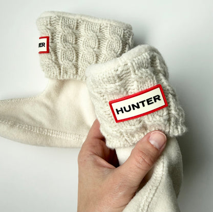 Hunter Kids Boot Socks - Cream (Small)