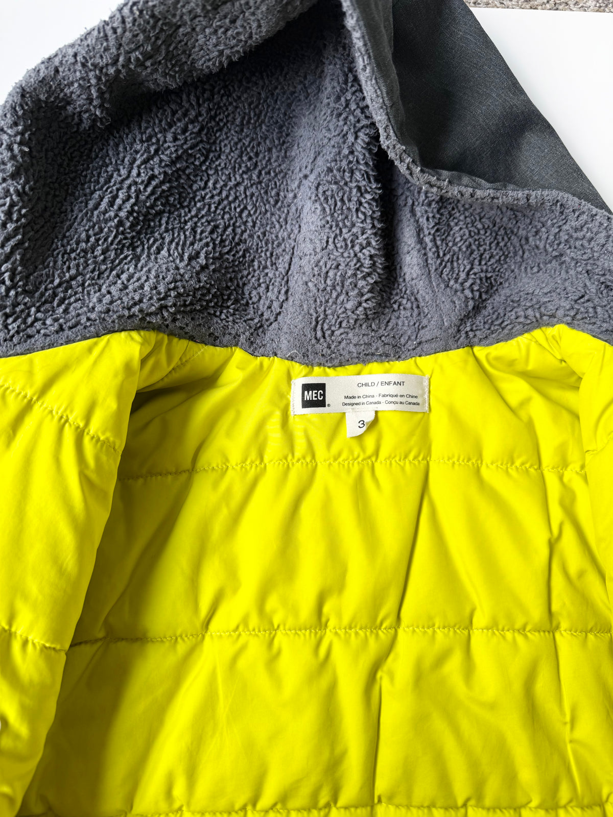 MEC Dark Heathered Grey & Neon Interior Jacket (3T)