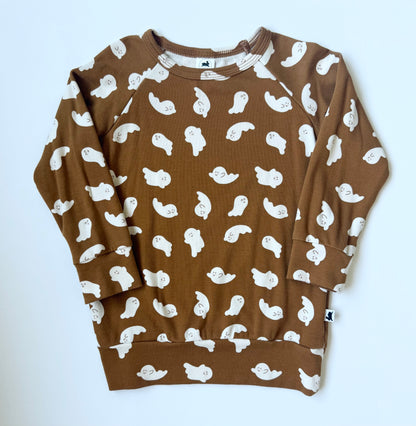 Little & Lively Friendly Ghosts Pullover (1T/2T)