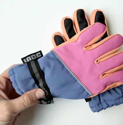 INOC Pastel Color Blocking Finger Mittens (4 Years)