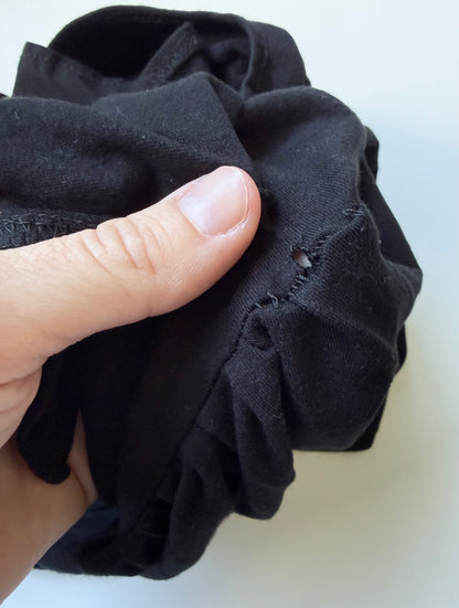 Rose & Doll Black Flutter Sleeve Dress (3/4 Years)