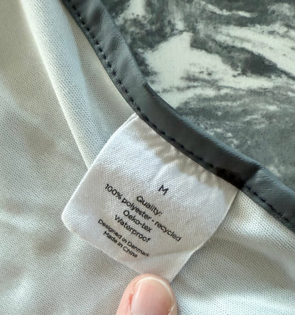 Dark Grey Panda Long Sleeve Smock Bib