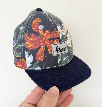 LP Apparel Dark Blue Floral Snap Back Hat (6-24 Months)