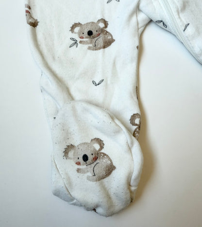 Petit Lem White Koalas Sleeper (6 Months)