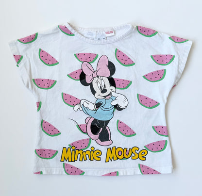 Zara Disney Minnie Mouse Watermelon T-Shirt (2-3 Years)