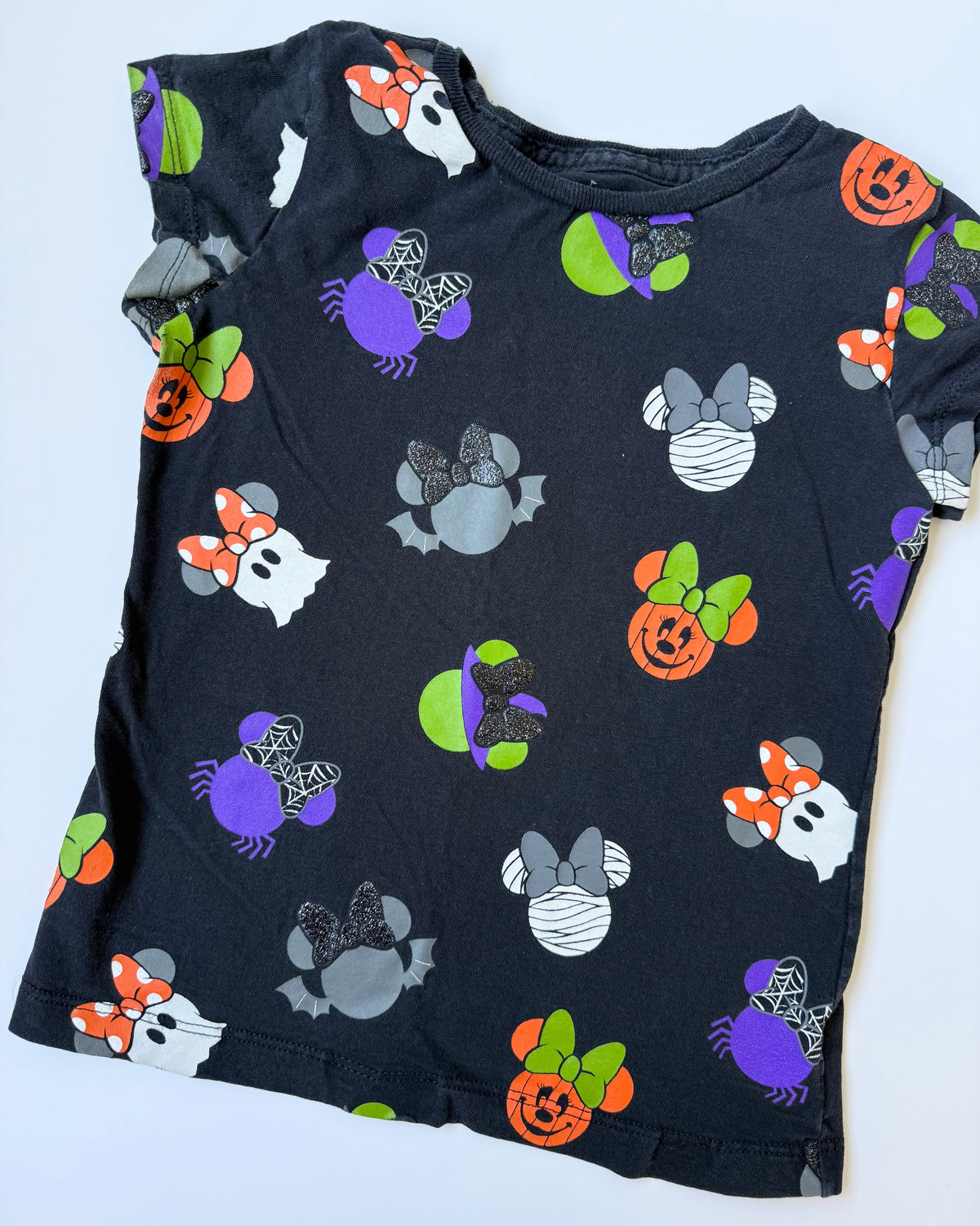 Disney Halloween Black Minnie Costume Heads T-Shirt (5/6 Years)