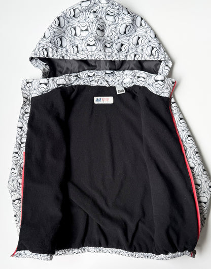 H&M x Star Wars Black & White Storm Troopers Windbreaker (4-6 Years)