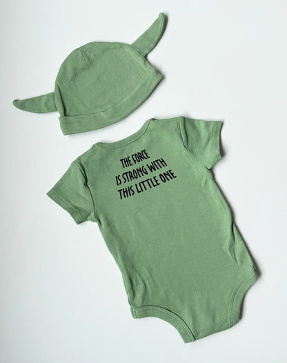 Star Wars Green Yoda Bodysuit & Matching Hat (6 Months)