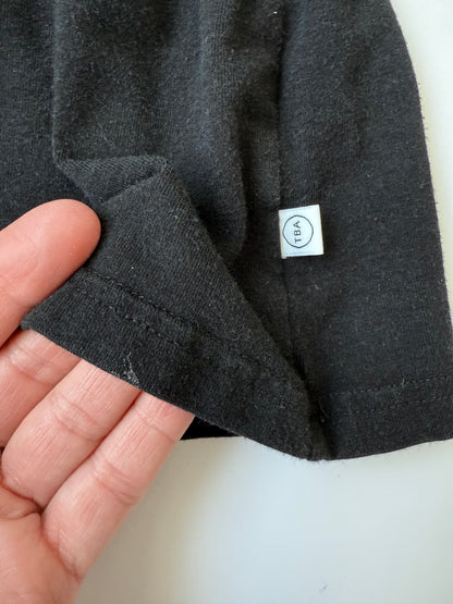 Tiny Button Apparel Black Tiered Peplum Long Sleeve (2/3T)