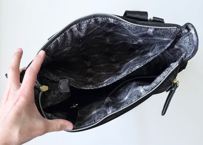 Petunia Pickle Bottom Pivot Backpack Diaper Bag in Twilight Black