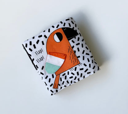 Black & White Animals Double Sided Soft Folding Book