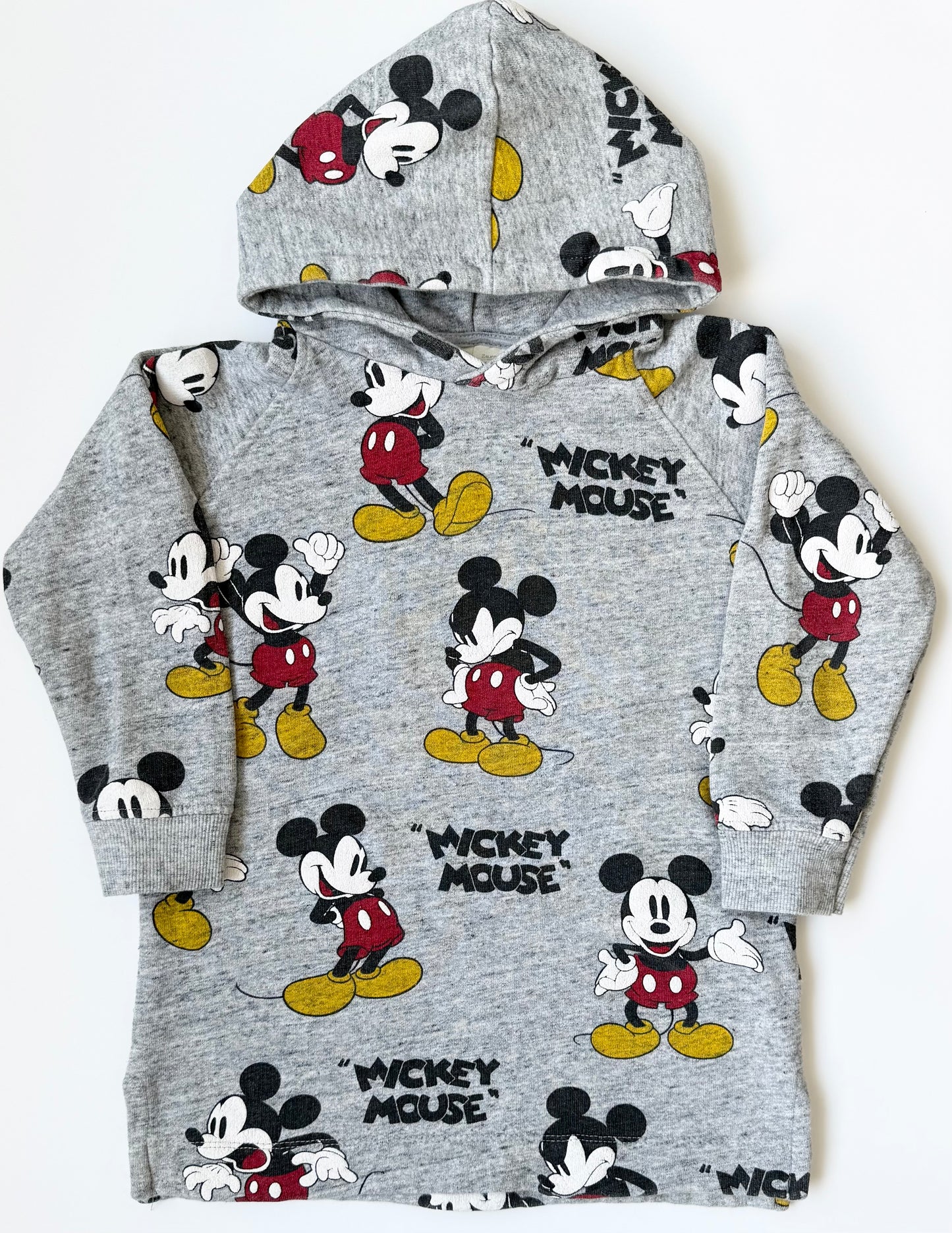 Zara x Disney Heathered Grey Mickey Mouse Hoodie (6 Years)