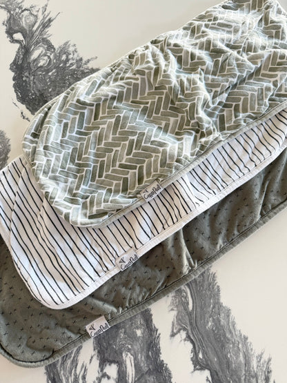 Copper Pearl Baby Burp Cloths Lot