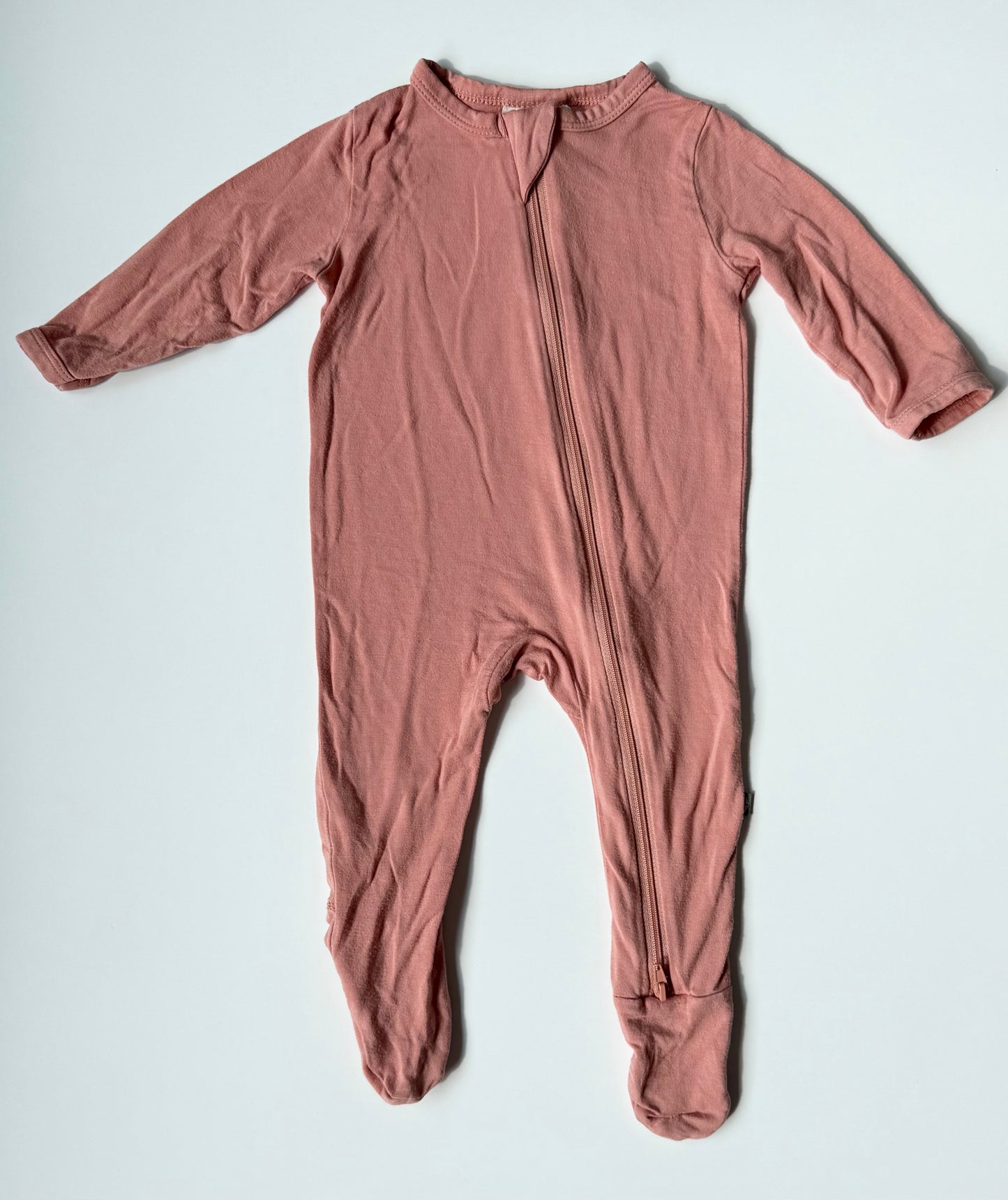 Kyte Terracotta Zipper Footie Sleeper (3-6 Months)