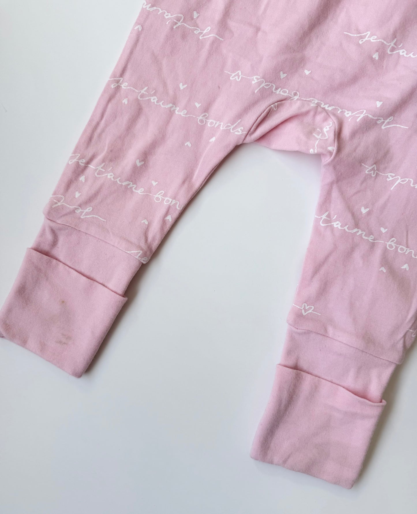 Bonds Cozysuit Pink Snap Sleeper Romper (3-6 Months)
