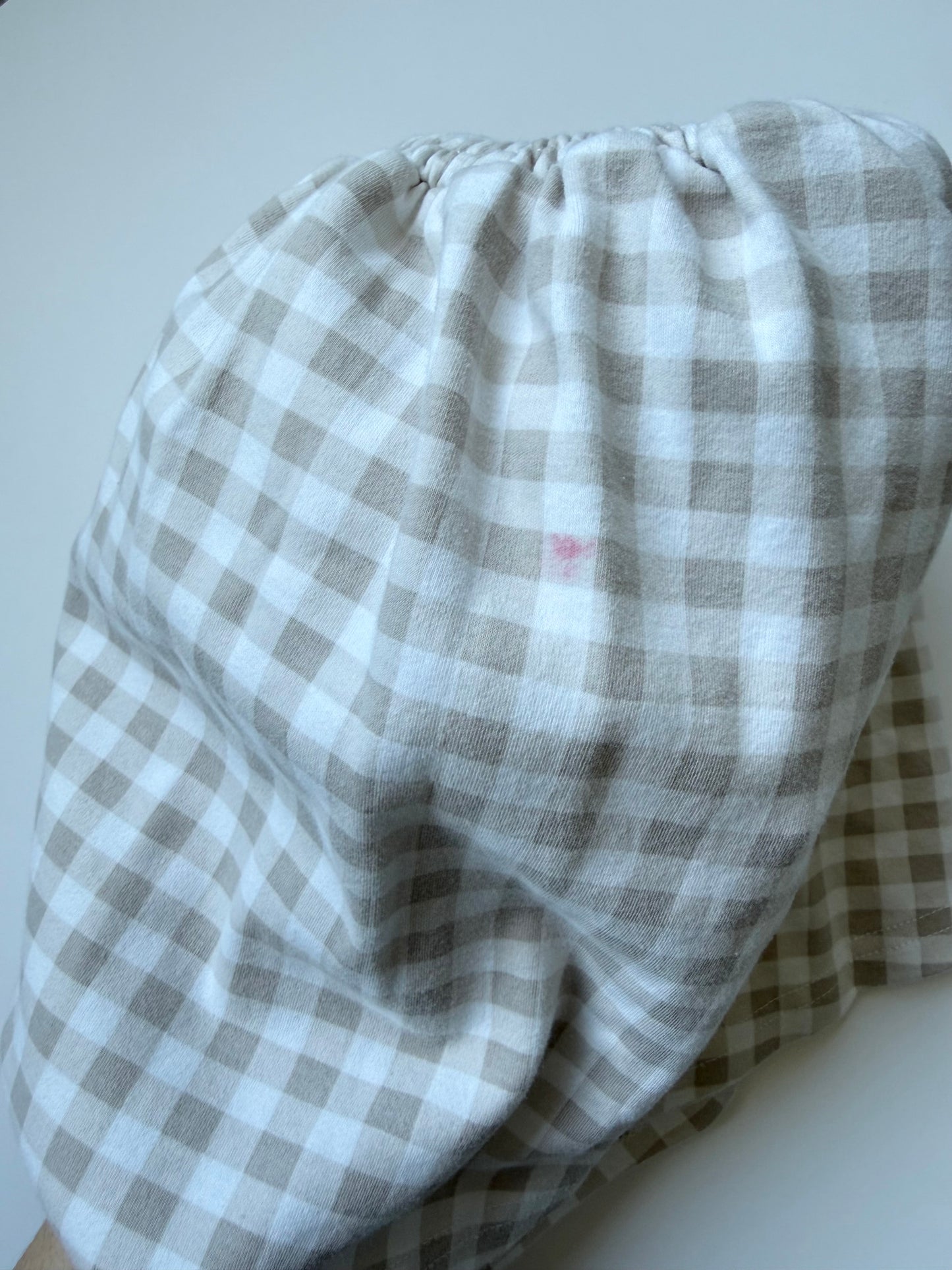 Alice + Ames White & Beige Gingham Tank Dress (4T)