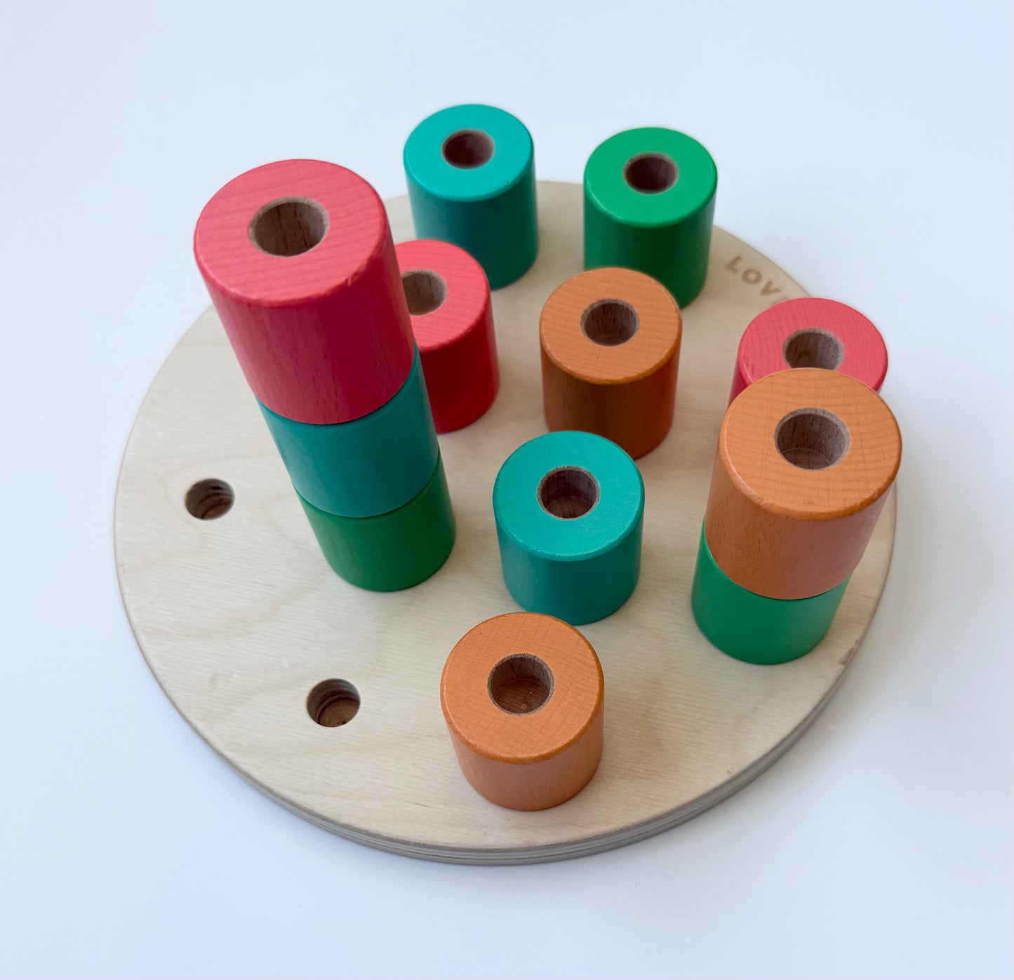 Lovevery Wooden Stacking Pegboard