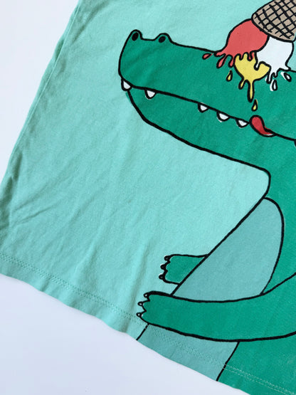H&M Green Alligator Ice Cream T-Shirt (2-3 Years)