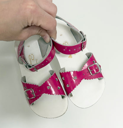 Salt Water Sweetheart Sandals - Dark Pink (9)