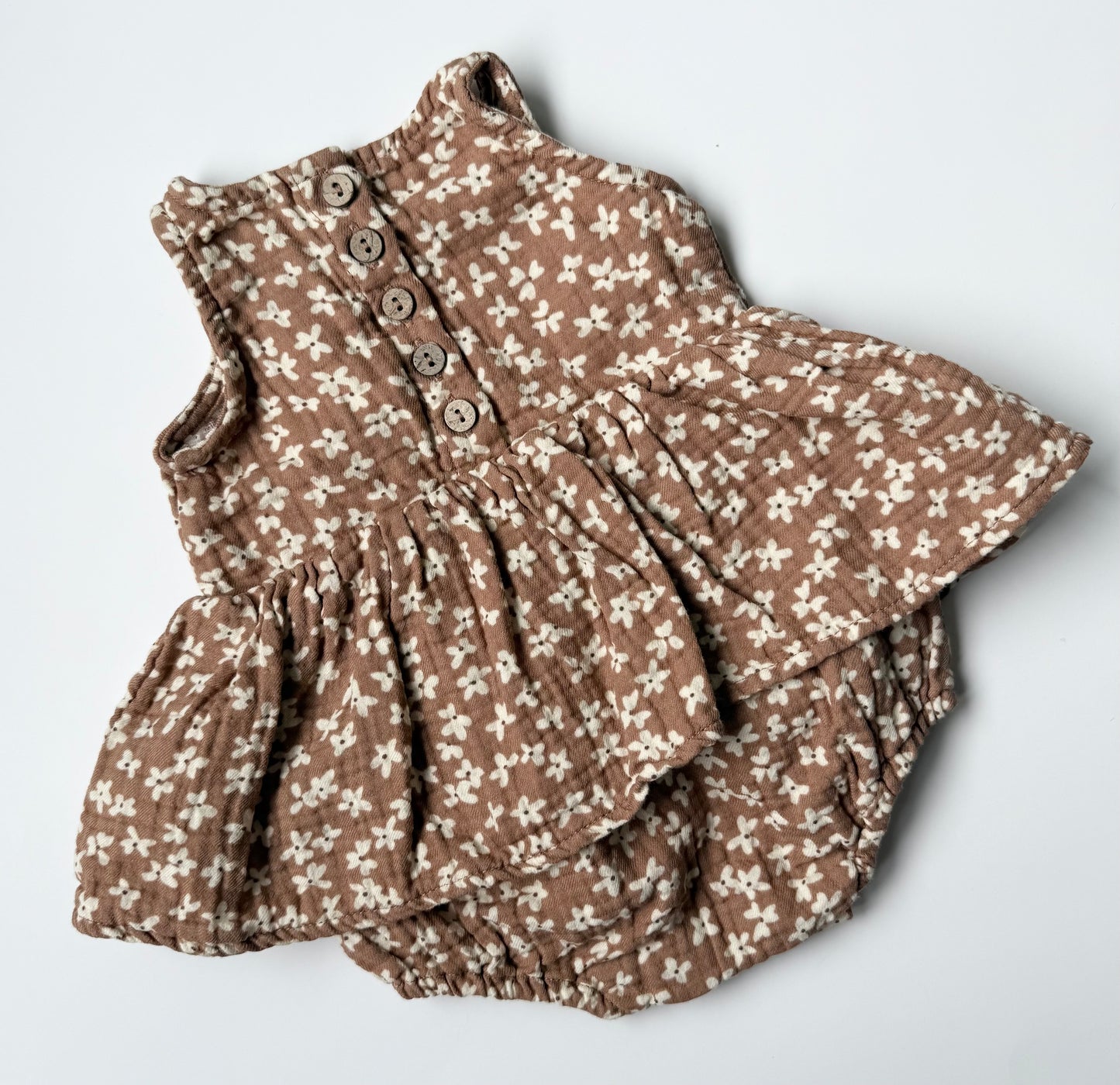Quincy Mae Skirted Tank Romper in Summer Bloom (0-3 Month)