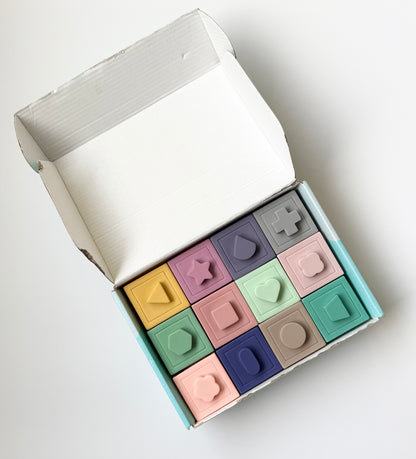 Mini Tudou Soft Building Blocks - Colorful Pastels