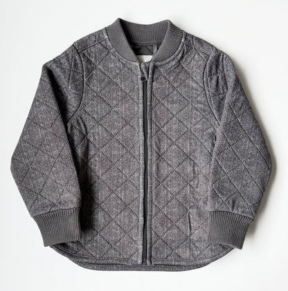 Wheat Thermo Quilted Fall Jacket Loui in Wave Melange Grey (3 Years)